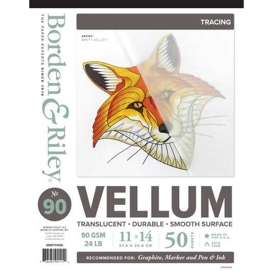 #90 Vellum Sheer Trace Medium Weight Pads
