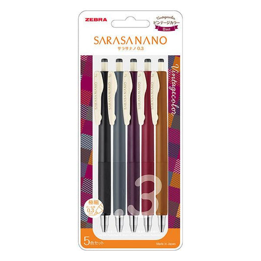 Set B Vintage Sarasa Nano Gel Retractable Pen - Odd Nodd Art Supply