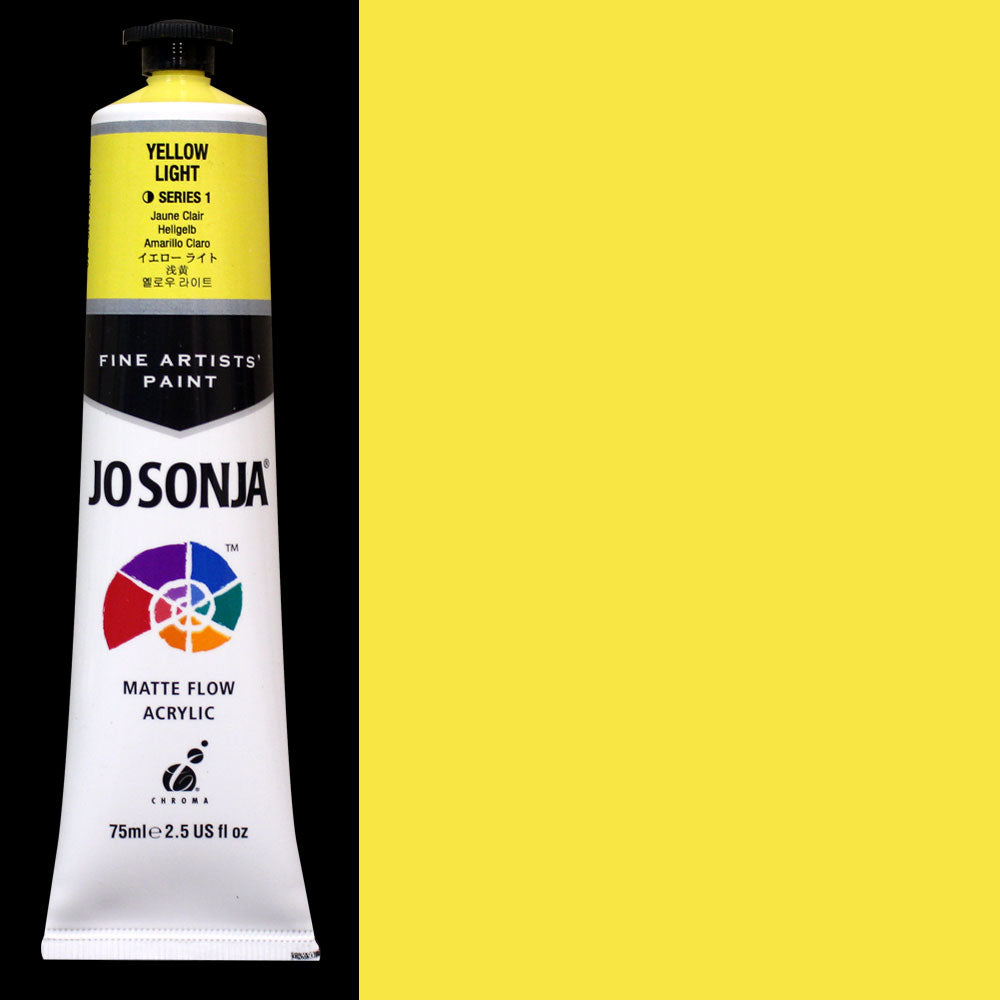 Yellow Light Jo Sonja Matte Flow Acrylic Paint - Odd Nodd Art Supply