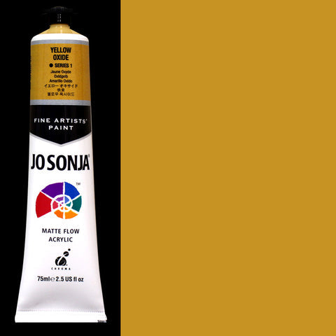 Yellow Oxide Jo Sonja Matte Flow Acrylic Paint - Odd Nodd Art Supply