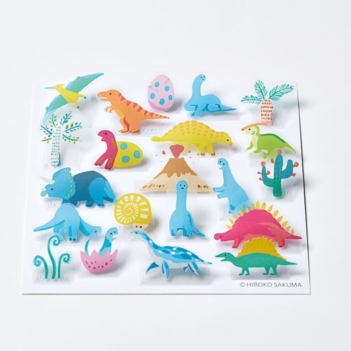 King Jim Hitotoki Pop-Up Stickers - Dinosaur
