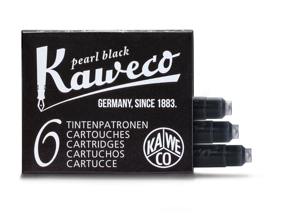 Pearl Black Kaweco Fountain Pen Ink Cartridges - Odd Nodd Art Supply