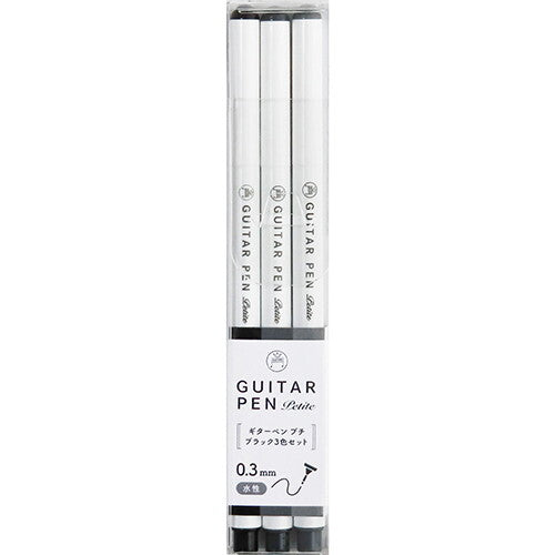 Guitar Petite 0.3mm Fine Line Pens Black - Odd Nodd Art Supply