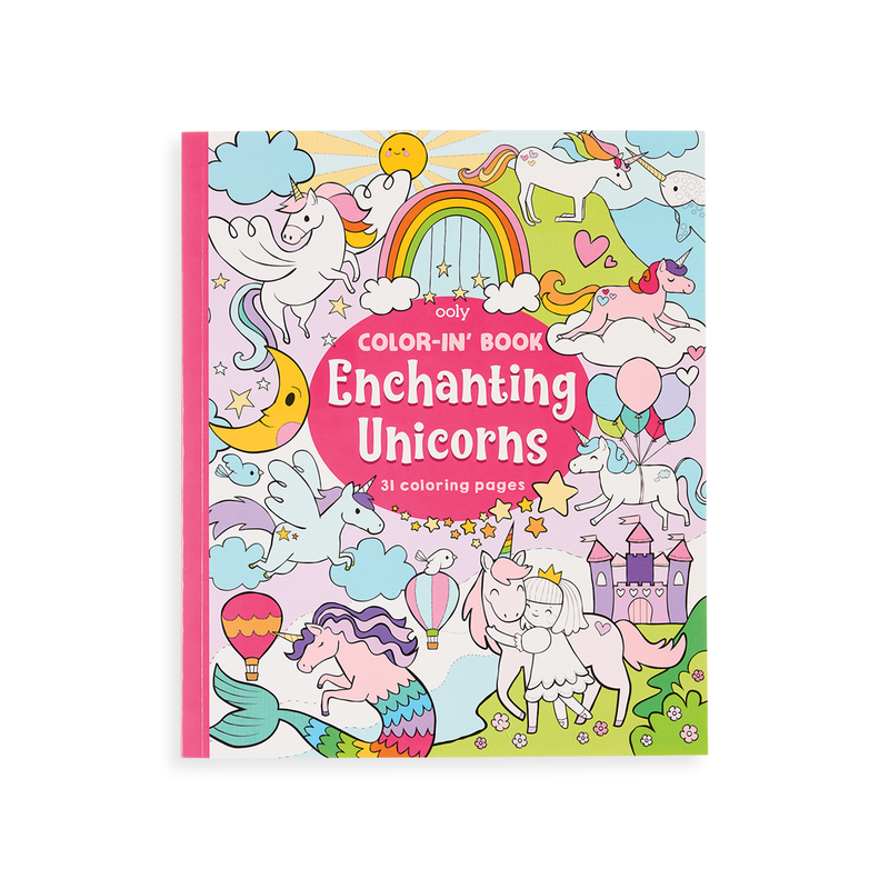Enchanting Unicorns Color-In' Books for Kids - Odd Nodd Art Supply