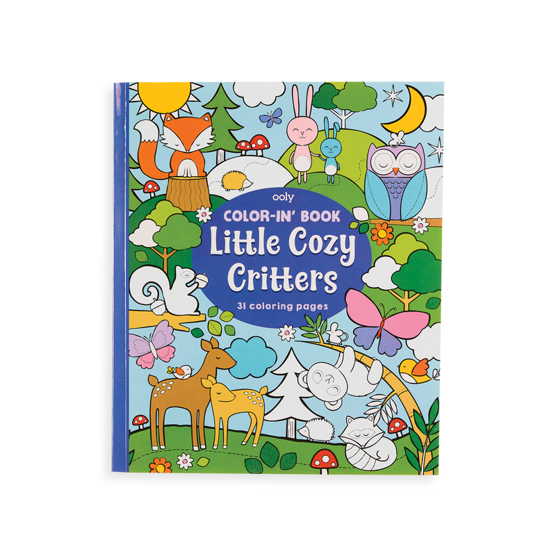 Little Cozy Color-In' Books for Kids - Odd Nodd Art Supply