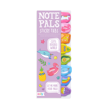 Cute Doodle World Note Pals Sticky Tabs - Odd Nodd Art Supply