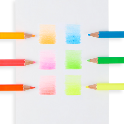 Example Jumbo Brights Neon Colored Pencils Set
