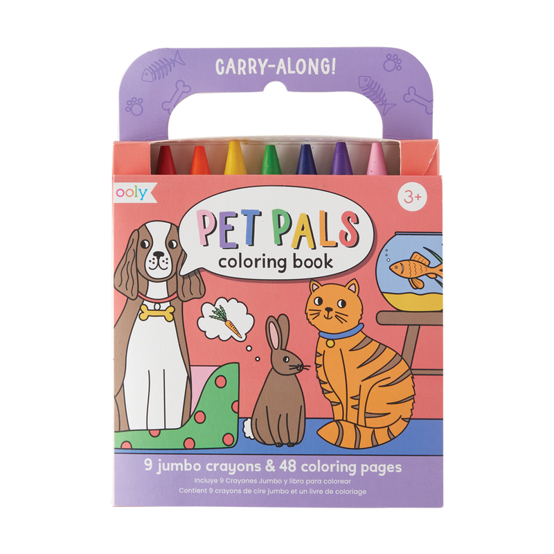 Pet Pals Carry Along Crayon and Coloring Book Kits