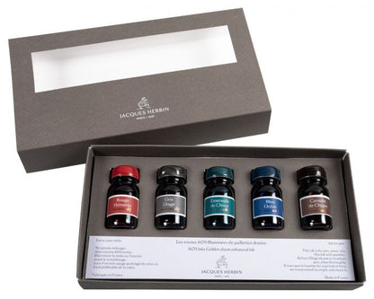 1670 Anniversary Ink Gift Set - 10 ml J. Herbin Fountain Pen Anniversary Inks - Odd Nodd Art Supply