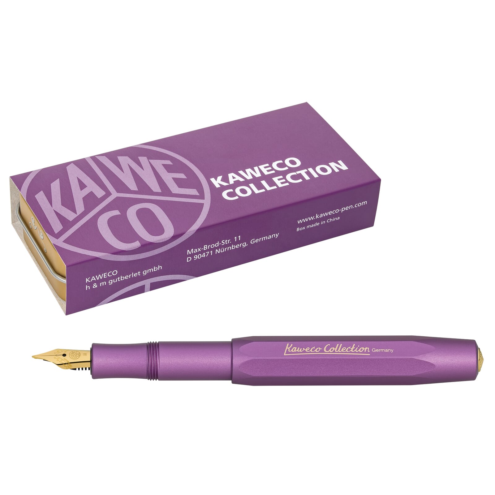 Vibrant Violet AL Sport Kaweco Fountain Pen - Odd Nodd Art Supply