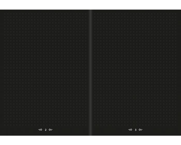 Life Journal Dot Grid Black Paper