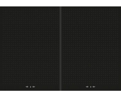 Life Journal Dot Grid Black Paper