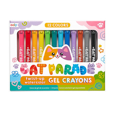 Cat Parade Watercolor Gel Crayon Set - Odd Nodd Art Supply