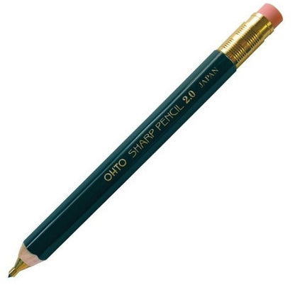 Wooden Mechanical Pencil 2.0mm Maruta Green - Odd Nodd Art Supply