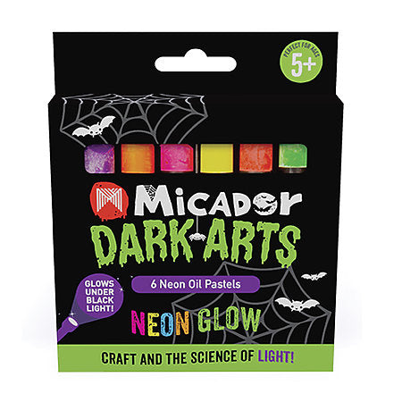 Neon Glow Oil Pastels Micador Dark Arts - Odd Nodd Art Supply