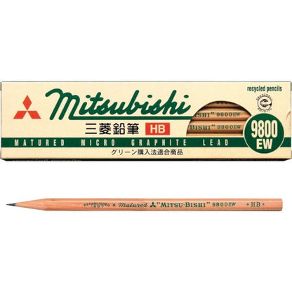 Mitsubishi Recycled Pencil 9800EW HB - Odd Nodd Art Supply
