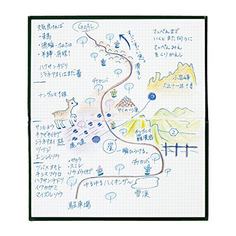 Kokuyo Trystram's Field Hardcover Grid Note Book Draw Secret Maps - Odd Nodd Art Supply