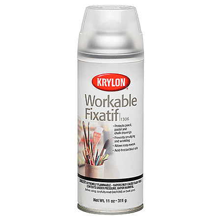 Krylon Workable Fixatif Spray Fixative Charcoal Pastels - Odd Nodd Art Supply