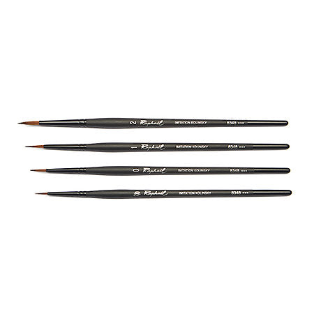 Rounds Sharp Point Raphael Synthetic Kolinsky Watercolor Brushes - Odd Nodd Art Supply