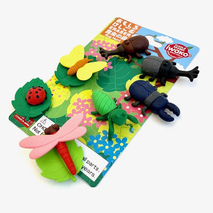 Iwako Bug Hunt Puzzle Erasers - Odd Nodd Art Supply