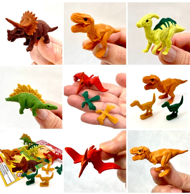 Series 1 Iwako Dinosaur Puzzle Erasers Blister Pack - Odd Nodd Art Supplies