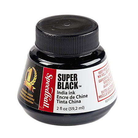 Speedball Super Black India Ink 2 oz - Odd Nodd Art Supply