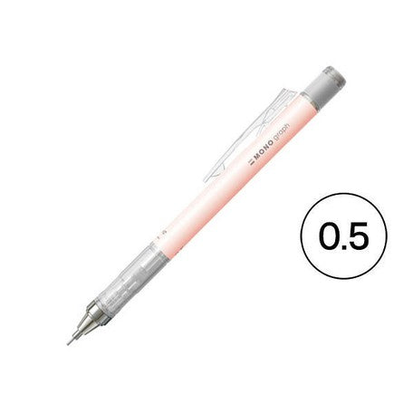Mono Graph 0.5mm Mechanical Pencil Coral Pink - Odd Nodd Art Supply