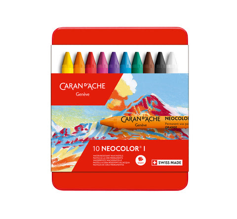 Caran d'Ache Neocolor I Wax Oil Pastel 10 set - Odd Nodd Art Supply