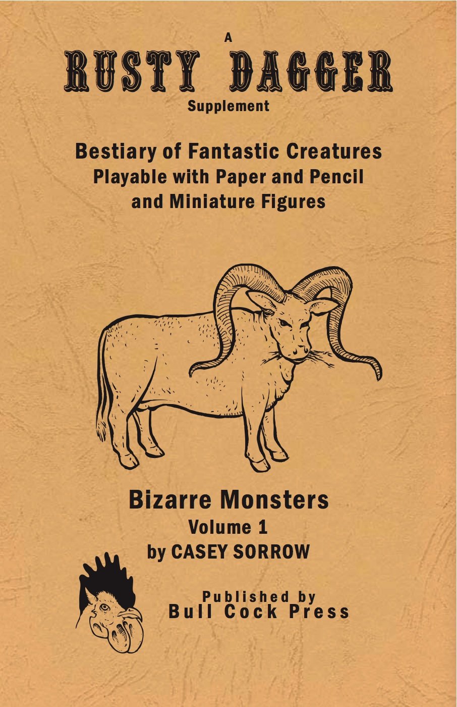 Bestiary of Fantastic Creatures Playable with Paper Pencil and Miniature Figures by Casey Sorrow - Odd Nodd Art Supply