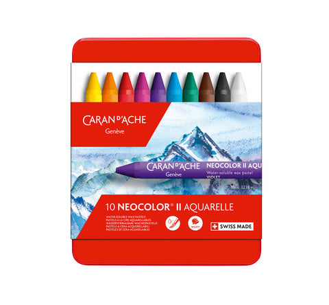 Caran d'Ache Neocolor II Wax Oil Pastel Sets 10 Set - Odd Nodd Art Supply