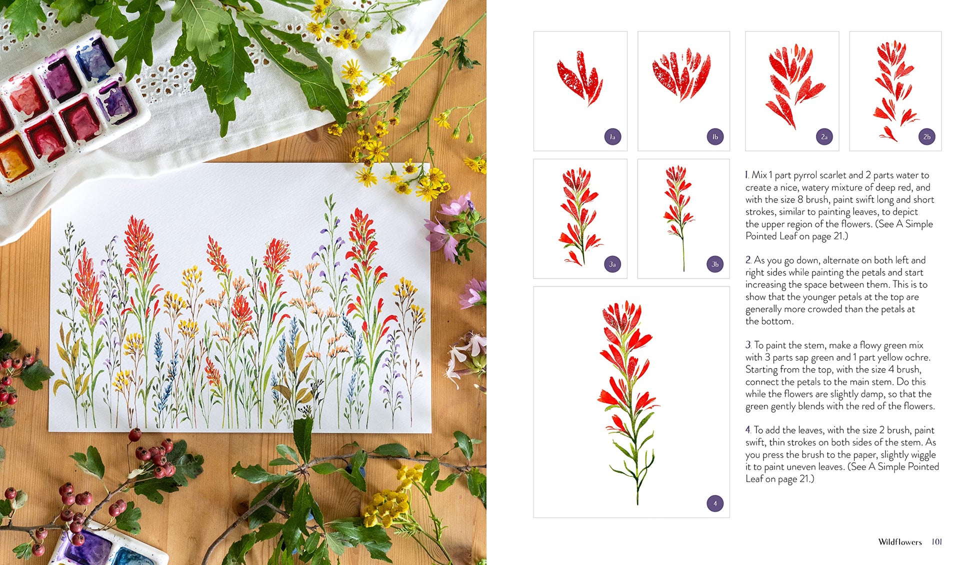 Wildflower Watercolor: The Beginner's Guide to Painting Beautiful Florals - Odd Nodd Art Supply