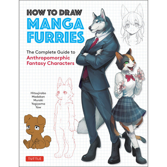 How to Draw Manga Furries: The Complete Guide to Anthropomorphic Fantasy Characters- Odd Nodd Art Supply