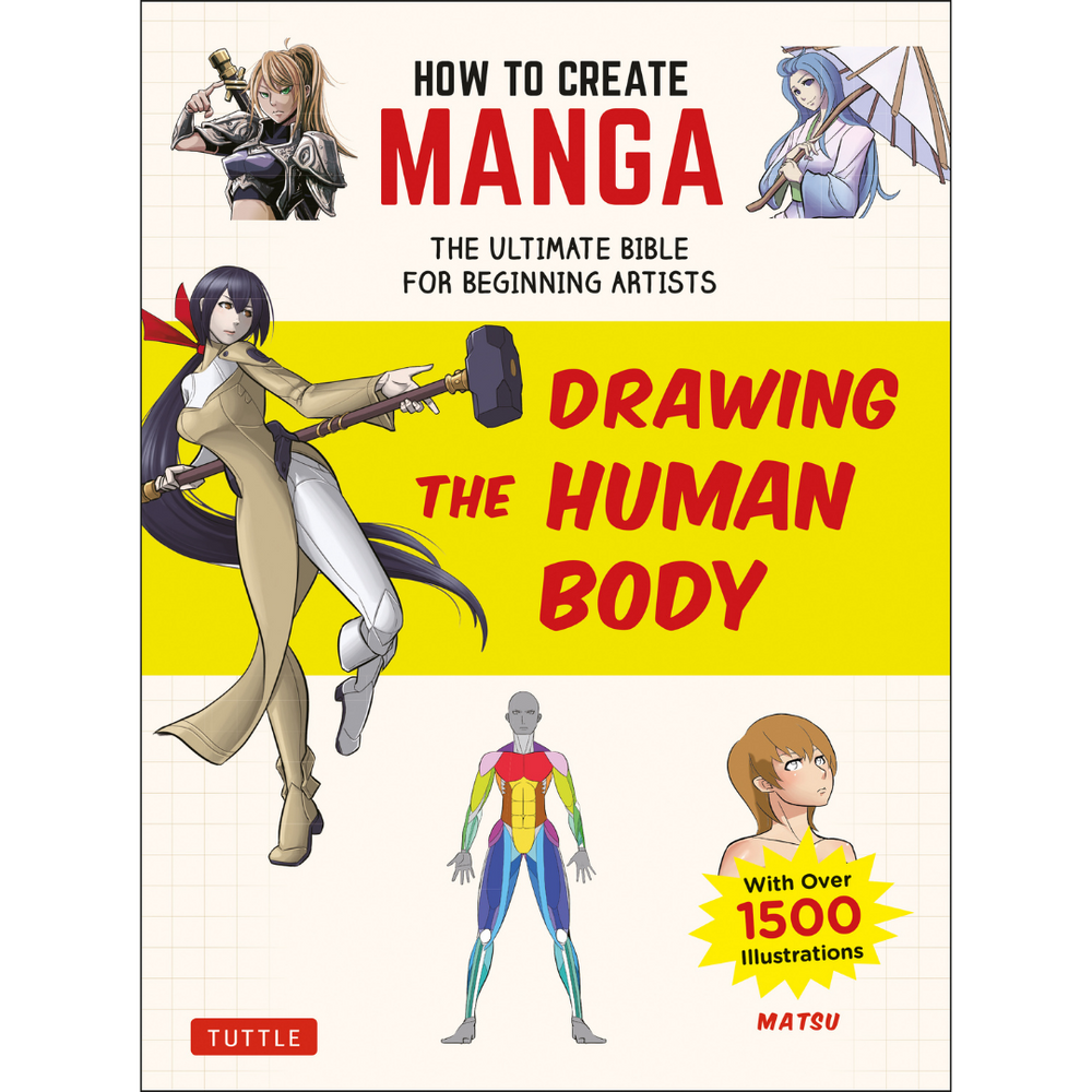 Drawing the Human Body How to Create Manga Book Series - Odd Nodd Art Supply