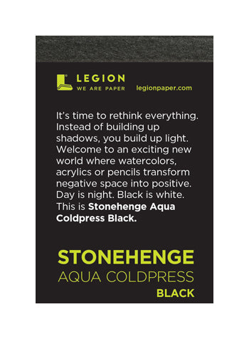 Aqua Black Coldpress Stonehenge mini pads - Odd Nodd Art Supply