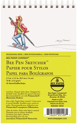 Bee Paper Pen Sketcher's Pad 3.5x5.5 - Odd Nodd Art Supply