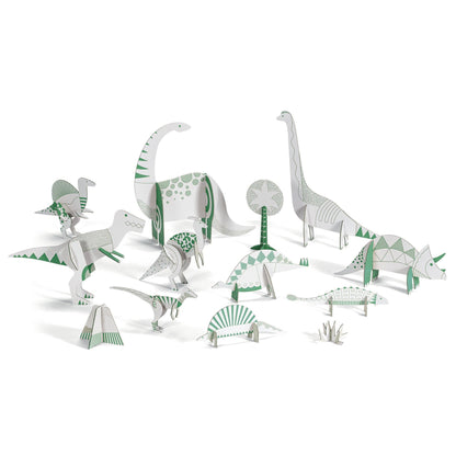 Dino Blanks Kid's DIY Color Assemble Play Craft Kit - Odd Nodd Art Supply