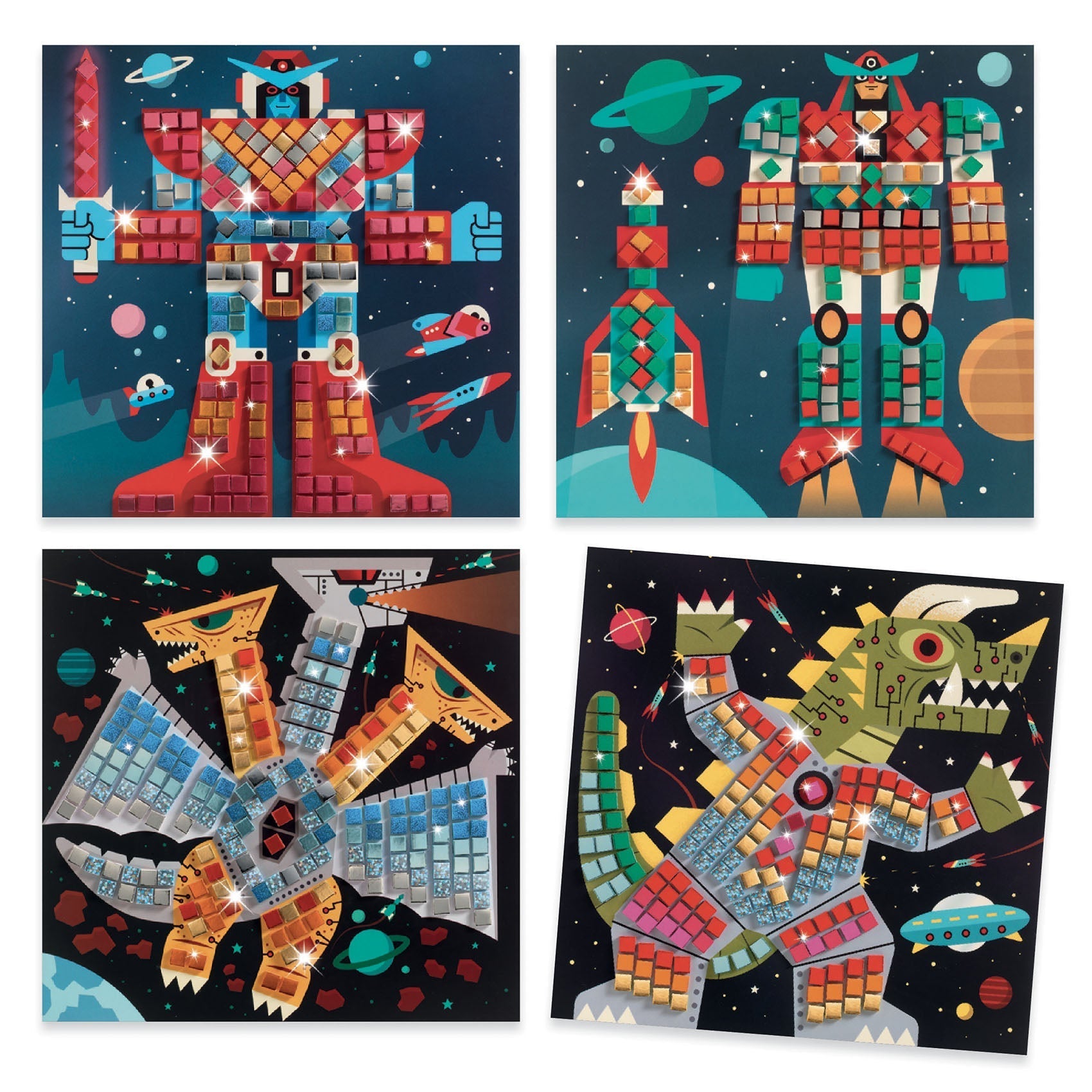 Space Battles Mosaics Kits - Odd Nodd Art Supply