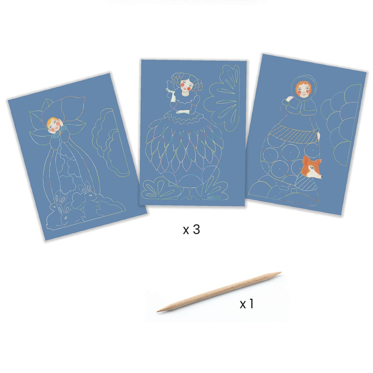 Scratch Card Sculptures Activity Set - Odd Nodd Art Supply