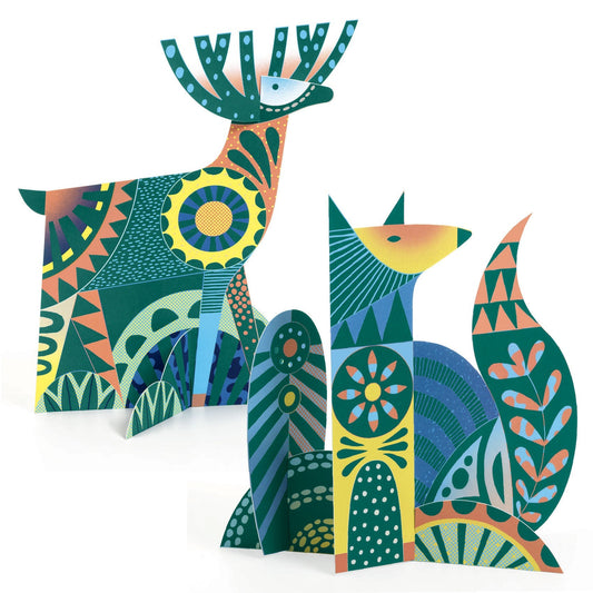 Animals Scratch Card Sculptures Activity Set