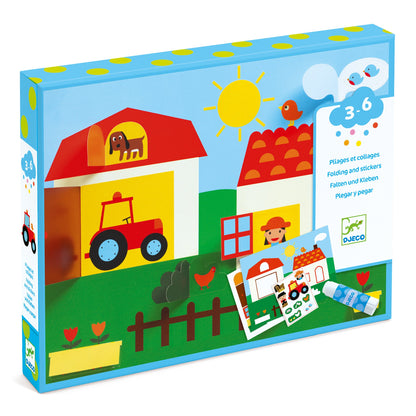 Hide and Seek Folding and Stickers Collage Kit - Odd Nodd Art Supply
