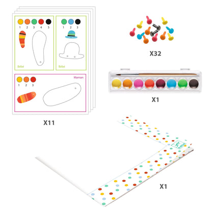 The Fox Family Watercolor Paints Kit - Odd Nodd Art Supply