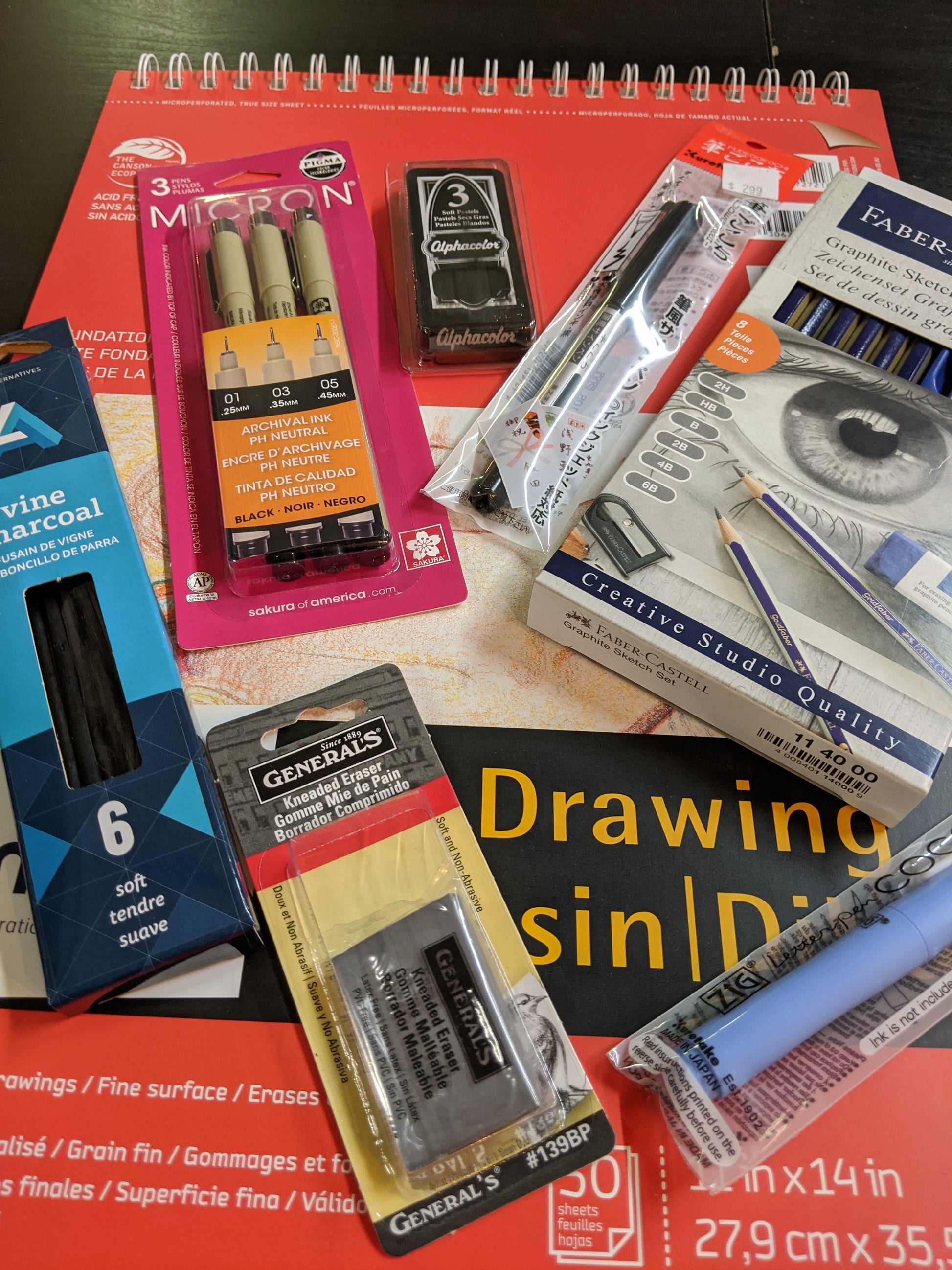 Drawing Supplies - Kits, Utensils & Materials