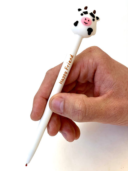 Happy Animal Friends Retractable Gel Pen - Odd Nodd Art Supply