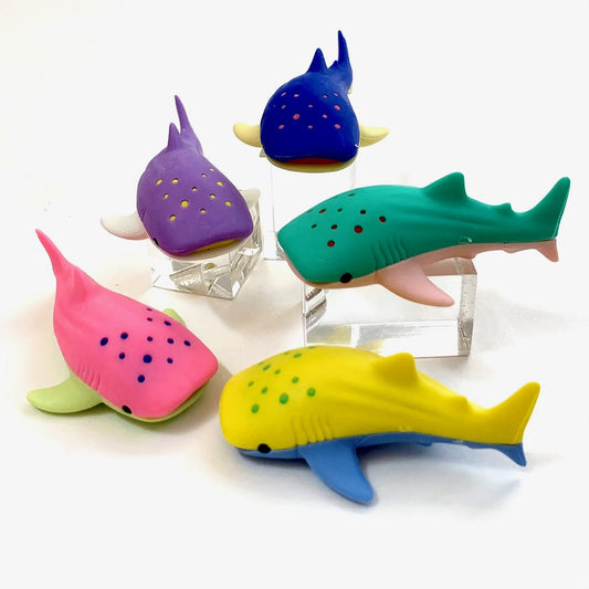 Iwako Whale Shark Colorz Puzzle Eraser Set