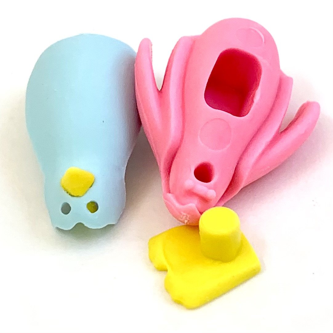 Iwako Penguins Colorz Puzzle Erasers Set - Odd Nodd Art Supply