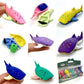 Iwako Whale Shark Colorz Puzzle Eraser Set