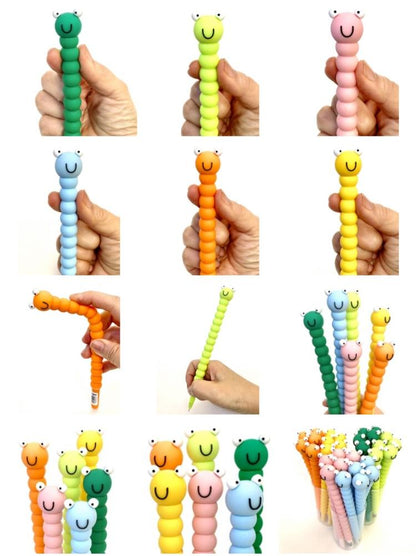 Caterpillar Gel Pen bends - Odd Nodd Art Supply