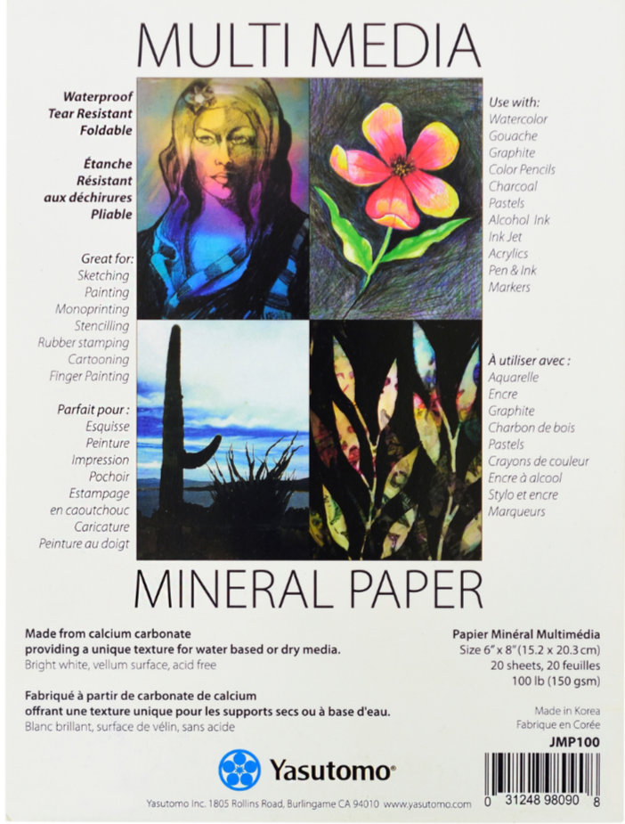 6x8 Mineral Paper Multi-Media Pad - Odd Nodd Art Supply