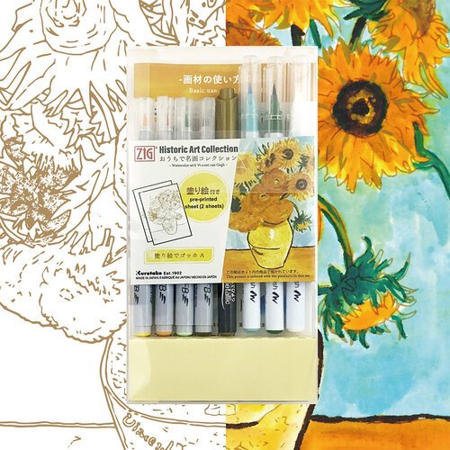 Watercolor with Vincent Van Gogh Set Kuretake - Odd Nodd Art Supply