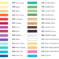 Marabu Alcohol Ink Color Chart - Odd Nodd Art Supply